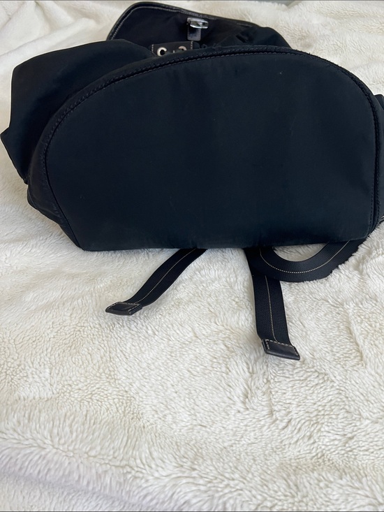 Coach Black Nylon Backpack with Silver Hardware main image 6